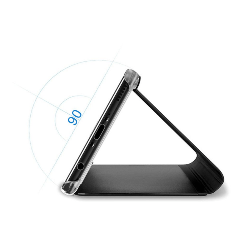 Laptop, Telefoane si Tablete - Telefoane mobile si accesorii - Accesorii Telefoane - Huse telefoane - Husa Clearview flip pentru Huawei Mate 10 Lite, model de protectie, culoare neagra - Infinity.ro