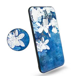Husa Albastra cu Model Floral pentru Samsung Galaxy A13 5G