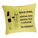Casa si Gradina - Textile si covoare - Perne si pilote - Perne decorative - Perna Decorativa Sora mea 10, 40x40 cm, Verde, Husa Detasabila, Burduf - Infinity.ro