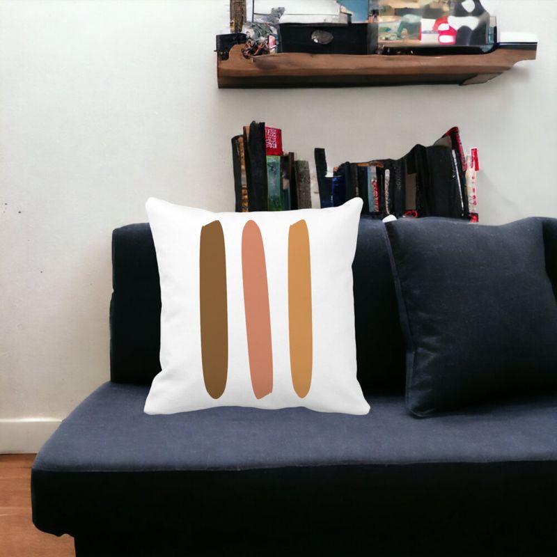 Casa si Gradina - Textile si covoare - Perne si pilote - Perne decorative - Perna Decorativa Abstracta 1,40x40 cm, Alb mat, Husa Detasabila, Burduf - Infinity.ro
