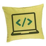 Casa si Gradina - Textile si covoare - Perne si pilote - Perne decorative - Perna Decorativa, Model Developer, 40x40 cm, Verde, Husa Detasabila, Burduf - Infinity.ro