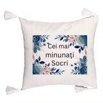 Casa si Gradina - Textile si covoare - Perne si pilote - Perne decorative - Perna Decorativa cu Franjuri pentru Socri 1, 45x45 cm, Cu fermoar - Infinity.ro