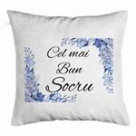 Casa si Gradina - Textile si covoare - Perne si pilote - Perne decorative - Perna Decorativa pentru Socrul 2, 40x40 cm, Alb Murdar, Husa Detasabila, Burduf - Infinity.ro