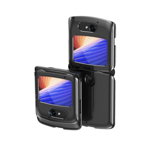 Husa de silicon neagra cu transparenta pentru Motorola Razr 5G - Protectie eficienta