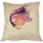 Casa si Gradina - Textile si covoare - Perne si pilote - Perne decorative - Perna Decorativa, Zodia Scorpion, 40x40 cm, Husa Detasabila, Burduf - Infinity.ro