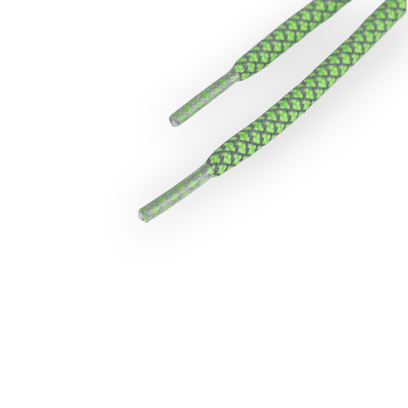 Fashion, accesorii si bijuterii - Femei - Incaltaminte femei - Accesorii incaltaminte - Sireturi rotunde reflectorizante Crisalida, lungime 130 cm, Verde deschis - Infinity.ro