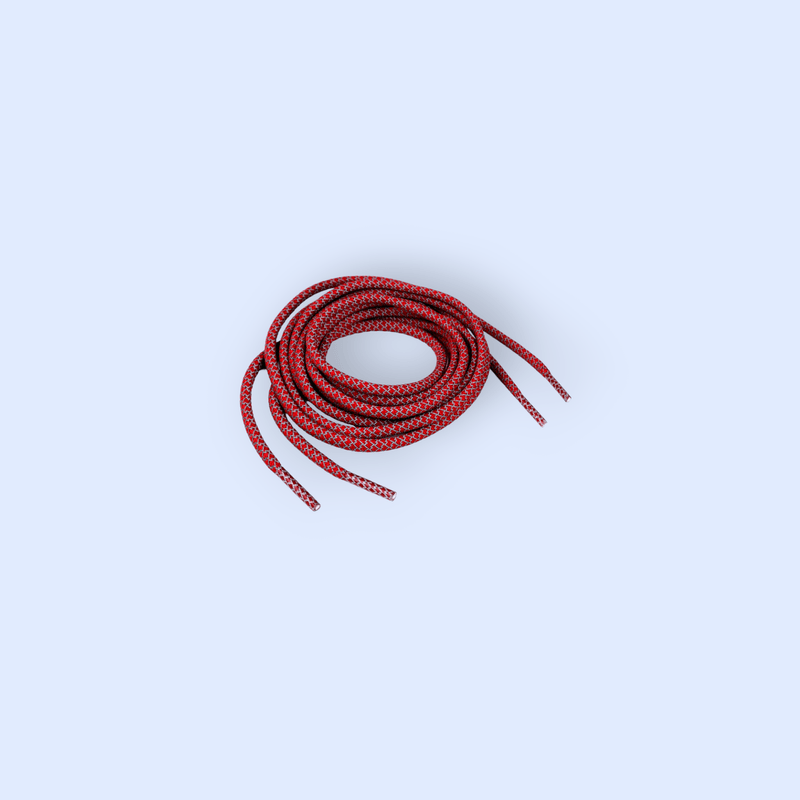 Fashion, accesorii si bijuterii - Femei - Incaltaminte femei - Accesorii incaltaminte - Sireturi rotunde reflectorizante Crisalida, lungime 130 cm, Rosu - Infinity.ro