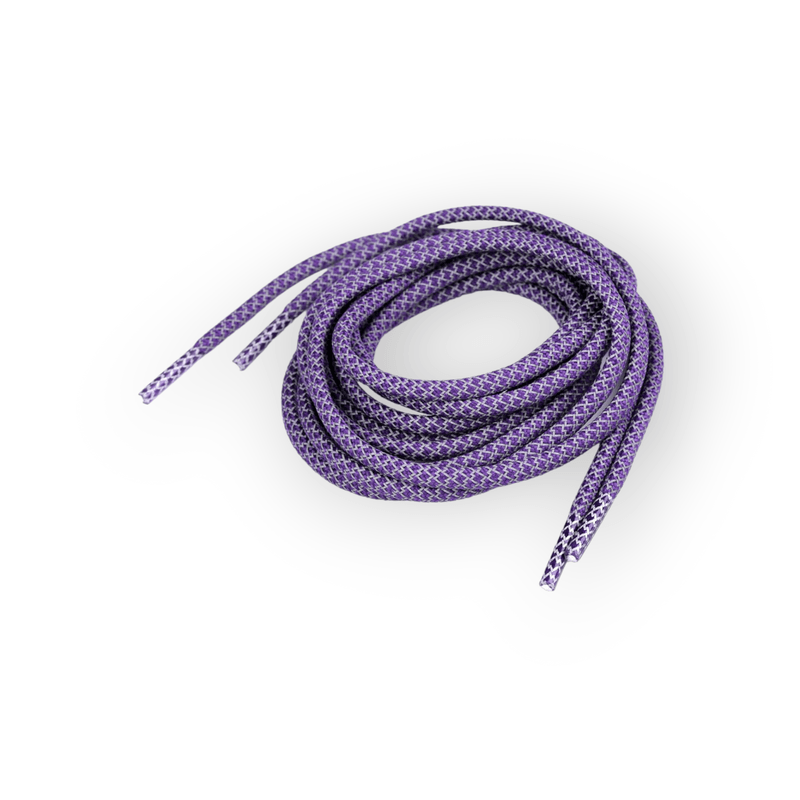 Fashion, accesorii si bijuterii - Femei - Incaltaminte femei - Accesorii incaltaminte - Sireturi rotunde reflectorizante Crisalida, lungime 130 cm, Violet - Infinity.ro