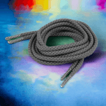 Fashion, accesorii si bijuterii - Femei - Incaltaminte femei - Accesorii incaltaminte - Sireturi rotunde reflectorizante Crisalida, lungime 130 cm, Gri hematit - Infinity.ro