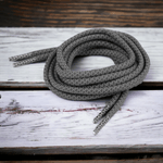 Fashion, accesorii si bijuterii - Femei - Incaltaminte femei - Accesorii incaltaminte - Sireturi rotunde reflectorizante Crisalida, lungime 130 cm, Gri hematit - Infinity.ro