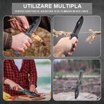 Sport si Outdoor - Camping - Cutite, bricege si accesorii - Cutite si bricege - Cutit multifunctional supravietuire, IdeallStore®, 28 cm - Infinity.ro