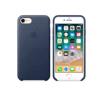 Laptop, Telefoane si Tablete - Telefoane mobile si accesorii - Accesorii Telefoane - Huse telefoane - Husa de protectie Apple Leather Case, pentru iPhone 7Plus si iPhone 8Plus, Bleumarin - Infinity.ro
