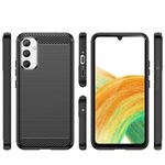 Laptop, Telefoane si Tablete - Telefoane mobile si accesorii - Accesorii Telefoane - Huse telefoane - Husa de protectie din silicon flexibil pentru Samsung Galaxy A34 5G, finisaj in carbon, culoare negr - Infinity.ro