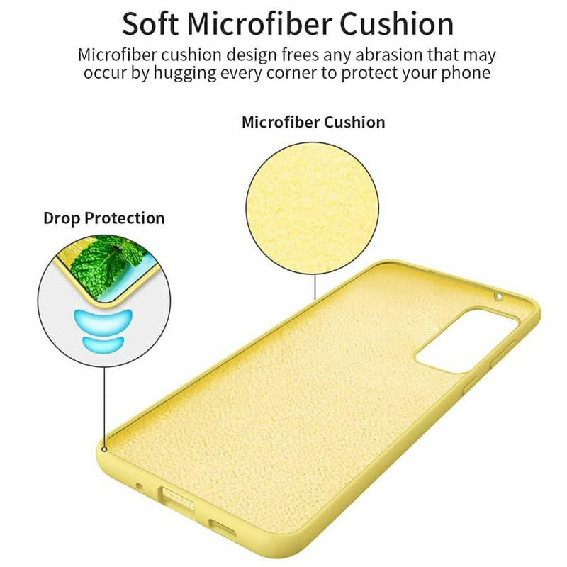 Laptop, Telefoane si Tablete - Telefoane mobile si accesorii - Accesorii Telefoane - Huse telefoane - Husa de silicon soft in culoarea Galbena pentru Samsung Galaxy S20 Ultra, cu capac de protectie si bumper - Infinity.ro