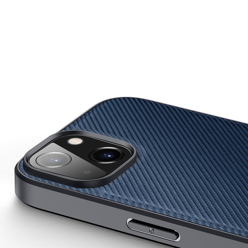 Laptop, Telefoane si Tablete - Telefoane mobile si accesorii - Accesorii Telefoane - Huse telefoane - Husa pentru iPhone 14 Max, Carbon Design, Albastru - Stil si siguranta superioare pentru noul tau iPhone 14 Max! - Infinity.ro