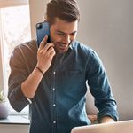 Laptop, Telefoane si Tablete - Telefoane mobile si accesorii - Accesorii Telefoane - Huse telefoane - Husa pentru iPhone 14 Max, Carbon Design, Albastru - Stil si siguranta superioare pentru noul tau iPhone 14 Max! - Infinity.ro