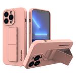 Laptop, Telefoane si Tablete - Telefoane mobile si accesorii - Accesorii Telefoane - Huse telefoane - Husa de protectie cu stand magnetic, pentru iPhone 13 Pro, Roz - Infinity.ro