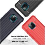 Laptop, Telefoane si Tablete - Telefoane mobile si accesorii - Accesorii Telefoane - Huse telefoane - Husa de protectie din silicon pentru spatele Huawei Mate 20 Pro, rezistenta la socuri, culoare bleumarin - Infinity.ro