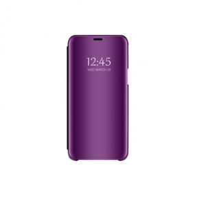 Husa flip cover Clear View pentru Samsung Galaxy A70, violet - protectie transparenta si eleganta