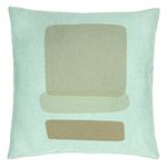Casa si Gradina - Textile si covoare - Perne si pilote - Perne decorative - Perna Decorativa, Model Abstracta 12, 40x40 cm, Verde Menta, Husa Detasabila, Burduf - Infinity.ro