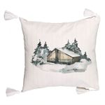 Casa si Gradina - Textile si covoare - Perne si pilote - Perne decorative - Perna Decorativa cu Franjuri cu tematica de Craciun, 6, 45x45 cm, Ecru, Cu fermoar - Infinity.ro