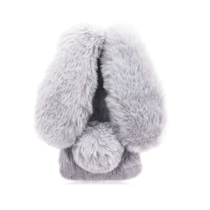 Husa Iepuras de Plus - Compatibila cu iPhone 13 Pro Max, Gri - Stil si confort intr-un design inovator