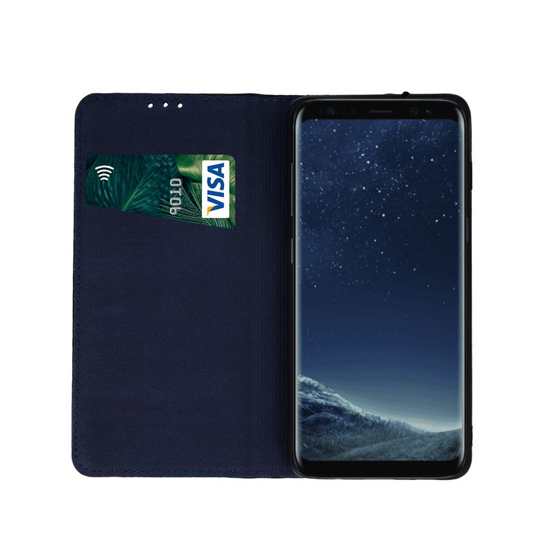 Laptop, Telefoane si Tablete - Telefoane mobile si accesorii - Accesorii Telefoane - Huse telefoane - Husa de piele pentru Huawei P40 Pro cu compartiment pentru carduri si protectie superioara - Bleumari - Infinity.ro