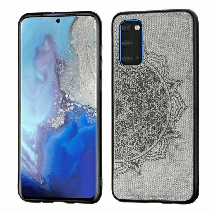 Laptop, Telefoane si Tablete - Telefoane mobile si accesorii - Accesorii Telefoane - Huse telefoane - Husa de protectie pentru Samsung Galaxy S20 cu design Mandala, culoare Gri, asigura protectie spate si bumpe - Infinity.ro
