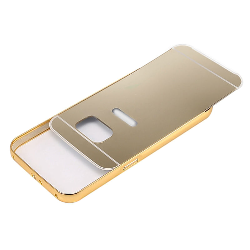 Laptop, Telefoane si Tablete - Telefoane mobile si accesorii - Accesorii Telefoane - Huse telefoane - Husa spate cu efect oglinda pentru Samsung Galaxy S7, protectie si capac auri - Infinity.ro