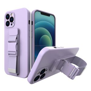 Husa mov cu suport Grip pentru iPhone 13 Pro - Protejeaza si personalizeaza telefonul tau Apple