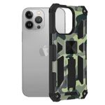 Laptop, Telefoane si Tablete - Telefoane mobile si accesorii - Accesorii Telefoane - Huse telefoane - Husa pentru iPhone 13 Pro Max cu functie landscape, magnet auto si aspect camufla - Infinity.ro