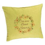 Casa si Gradina - Textile si covoare - Perne si pilote - Perne decorative - Perna Decorativa pentru Soacra 2, 40x40 cm, Verde, Husa Detasabila, Burduf - Infinity.ro