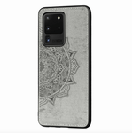 Laptop, Telefoane si Tablete - Telefoane mobile si accesorii - Accesorii Telefoane - Huse telefoane - Husa gri cu motive Mandala pentru Samsung Galaxy S20 Ultra - Protectie spate, bumper si capac de protecti - Infinity.ro