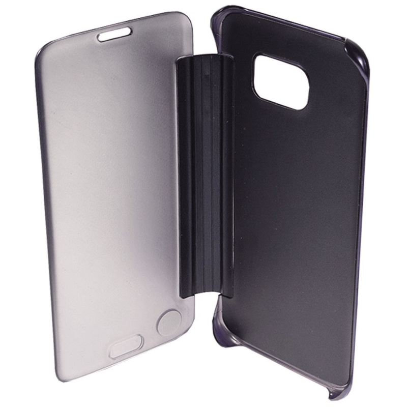 Laptop, Telefoane si Tablete - Telefoane mobile si accesorii - Accesorii Telefoane - Huse telefoane - Husa spate oglinda pentru Samsung Galaxy S7, cu capac de protectie si bumper, in nuanta mov - Infinity.ro