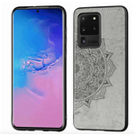 Laptop, Telefoane si Tablete - Telefoane mobile si accesorii - Accesorii Telefoane - Huse telefoane - Husa gri cu motive Mandala pentru Samsung Galaxy S20 Ultra - Protectie spate, bumper si capac de protecti - Infinity.ro