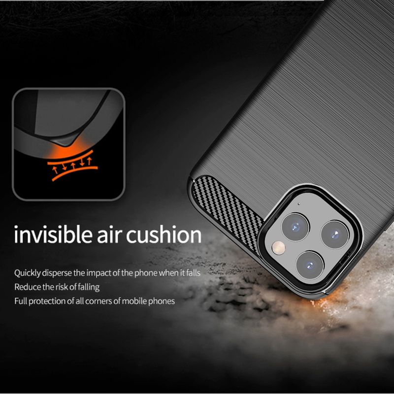 Laptop, Telefoane si Tablete - Telefoane mobile si accesorii - Accesorii Telefoane - Huse telefoane - Husa de protectie premium cu detalii din carbon pentru iPhone 13 Pro, Negru - Infinity.ro