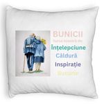 Casa si Gradina - Textile si covoare - Perne si pilote - Perne decorative - Perna Decorativa Fluffy, pentru Bunici 8, 40x40 cm, Alb, Husa Detasabila, Burduf - Infinity.ro