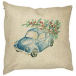 Casa si Gradina - Textile si covoare - Perne si pilote - Perne decorative - Perna Decorativa cu tematica de Craciun, 21, 40x40 cm, Husa Detasabila, Burduf - Infinity.ro