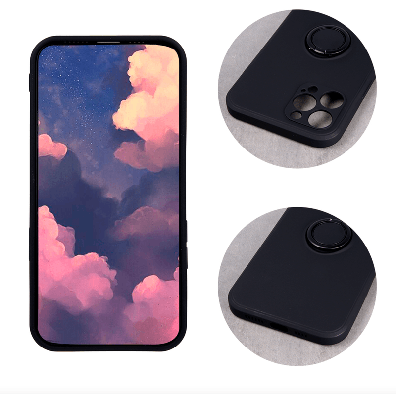 Laptop, Telefoane si Tablete - Telefoane mobile si accesorii - Accesorii Telefoane - Huse telefoane - Husa de protectie cu inel, pentru Samsung A52 / A52 5G, Negru - Infinity.ro