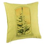 Casa si Gradina - Textile si covoare - Perne si pilote - Perne decorative - Perna Decorativa cu tematica de Craciun, 5, 40x40 cm, Verde, Husa Detasabila, Burduf - Infinity.ro