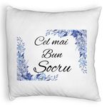 Casa si Gradina - Textile si covoare - Perne si pilote - Perne decorative - Perna Decorativa Fluffy, pentru Socrul 2, 40x40 cm, Alb, Husa Detasabila, Burduf - Infinity.ro