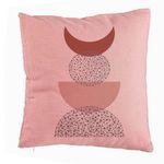 Casa si Gradina - Textile si covoare - Perne si pilote - Perne decorative - Perna Decorativa, Model Abstract Creativ 10, 40x40 cm, Roz, Husa Detasabila, Burduf - Infinity.ro