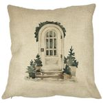 Casa si Gradina - Textile si covoare - Perne si pilote - Perne decorative - Perna Decorativa cu tematica de Craciun, 3, 40x40 cm, Husa Detasabila, Burduf - Infinity.ro