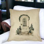 Casa si Gradina - Textile si covoare - Perne si pilote - Perne decorative - Perna Decorativa cu tematica de Craciun, 3, 40x40 cm, Husa Detasabila, Burduf - Infinity.ro