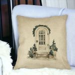 Casa si Gradina - Textile si covoare - Perne si pilote - Perne decorative - Perna Decorativa cu tematica de Craciun, 3, 40x40 cm, Husa Detasabila, Burduf - Infinity.ro