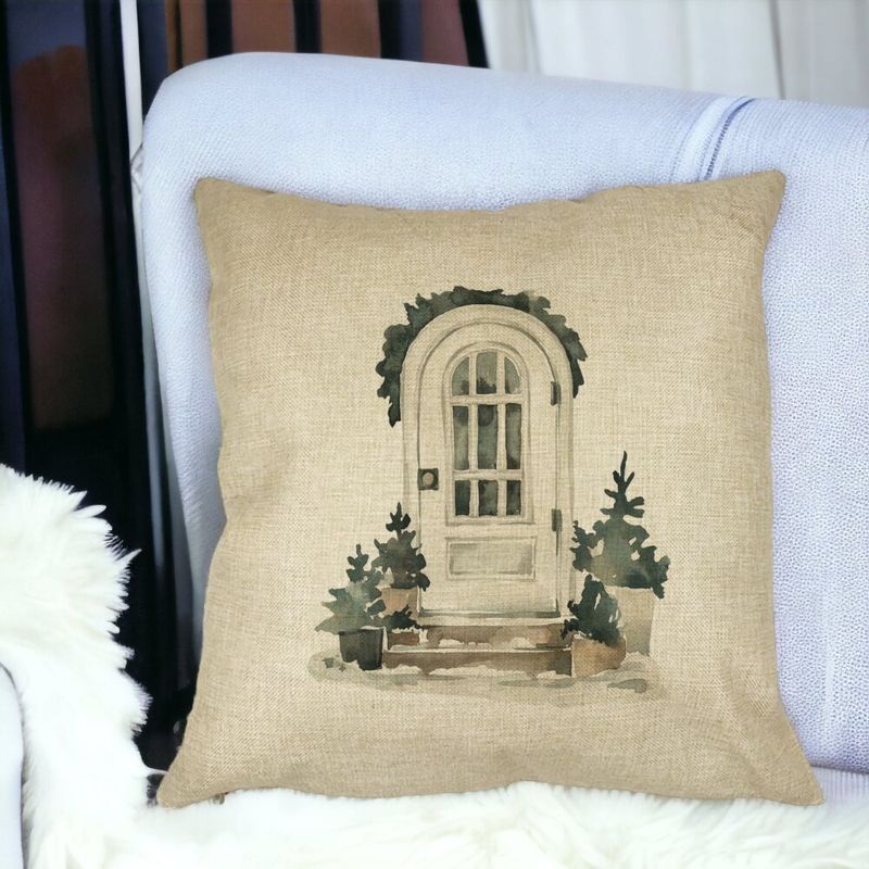 Casa si Gradina - Textile si covoare - Perne si pilote - Perne decorative - Perna Decorativa cu tematica de Craciun, 3, 40x40 cm, Husa Detasabila, Burduf - Infinity.ro