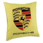 Casa si Gradina - Textile si covoare - Perne si pilote - Perne decorative - Perna Decorativa, Model Porsche, 40x40 cm, Verde, Husa Detasabila, Burduf - Infinity.ro