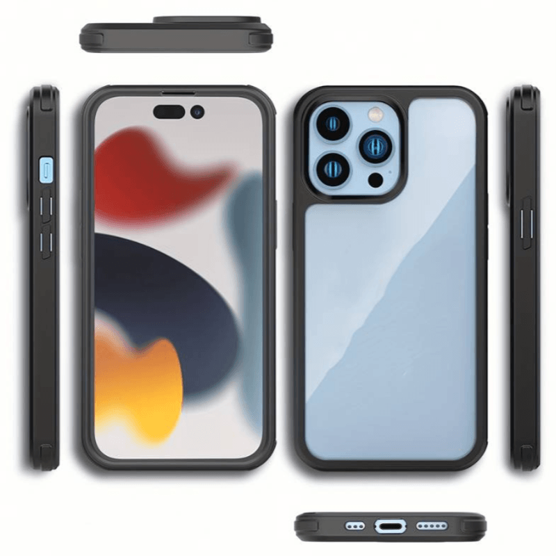 Laptop, Telefoane si Tablete - Telefoane mobile si accesorii - Accesorii Telefoane - Huse telefoane - Husa de protectie Clear Case pentru iPhone 14 Max, Negru - Infinity.ro