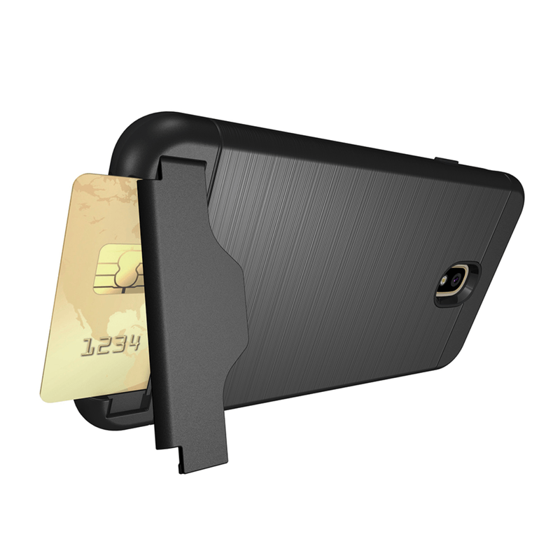 Laptop, Telefoane si Tablete - Telefoane mobile si accesorii - Accesorii Telefoane - Huse telefoane - Husa protectie Premium TPU cu design special pentru Samsung J7 2018, include buzunar ascuns pentru card - Infinity.ro
