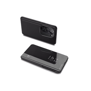 Husa Clear View pentru Xiaomi Redmi K40 PRO+/K40 PRO/K40/Poco F3 - Culoare Negru